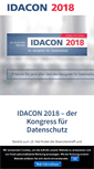 Mobile Screenshot of idacon.de